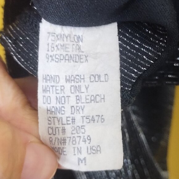 Vintage 90s Formula X Strappy Racerback Black Metallic Tank M Whimsygoth - Picture 5 of 5